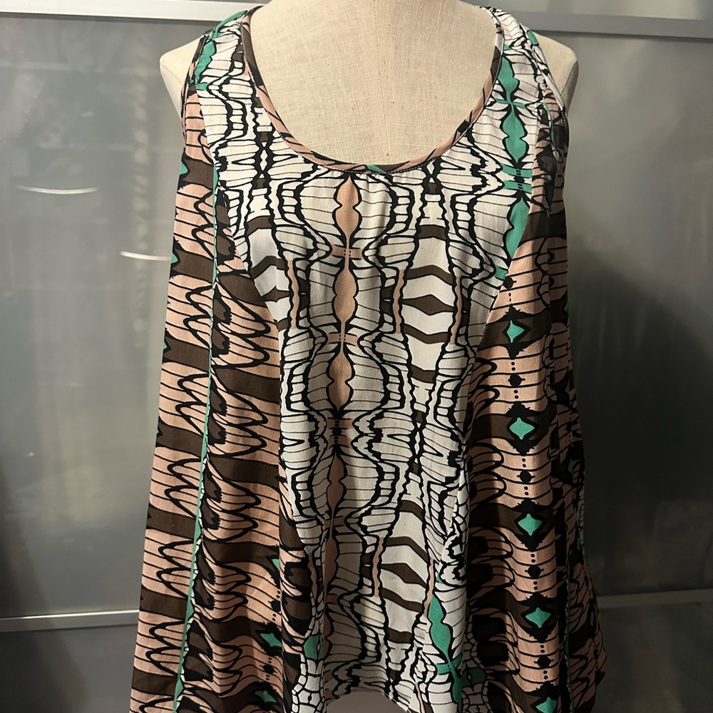 Stylish Multicolor Patterned Women's Top